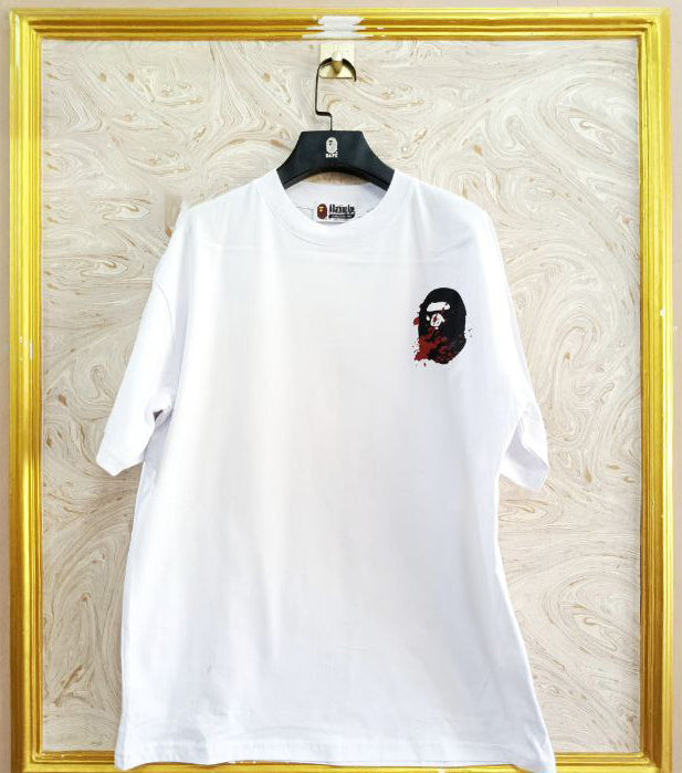 Streetwear Oversized Tee | Ape Graphic Inspired | Premium Cotton White Edition | BP-158.W
