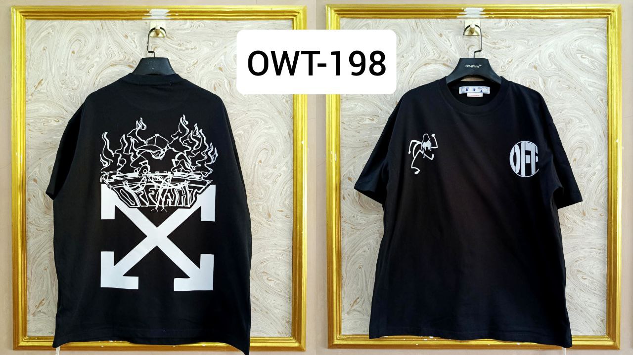 Off-White Inspired Back Logo T-Shirt - OWT-198