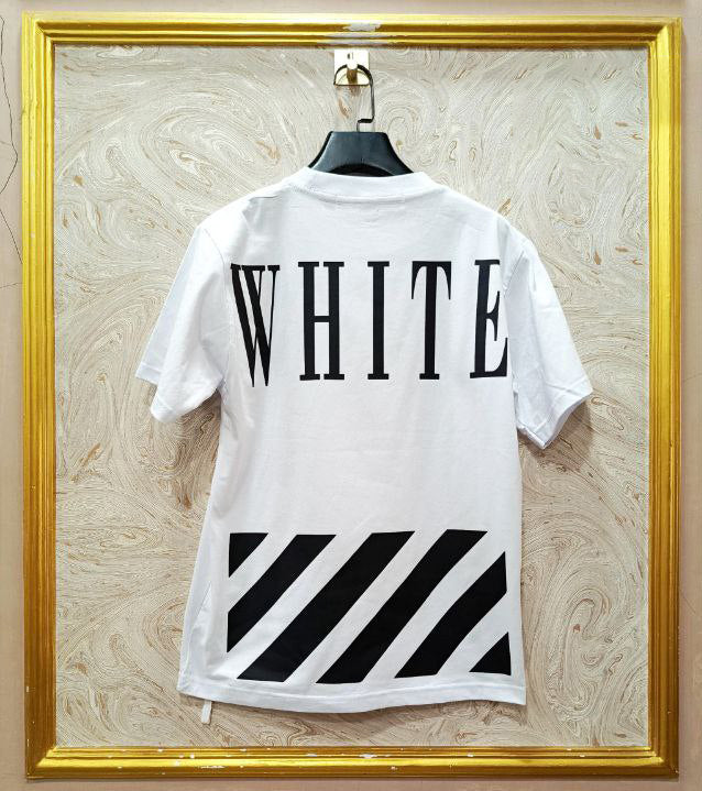 Off-White Inspired Back Logo T-Shirt - OWT-199 White Edition