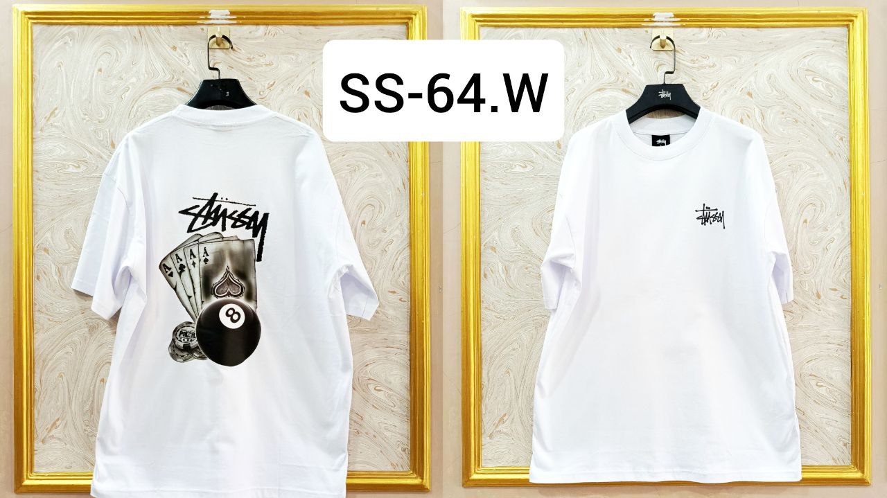 Stüssy T-Shirt SS-64 WHITE EDITION