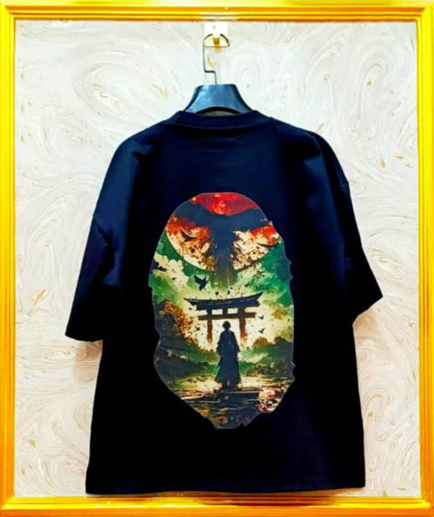 Streetwear Oversized Tee | Ape Graphic Inspired | Premium Cotton | BP-87