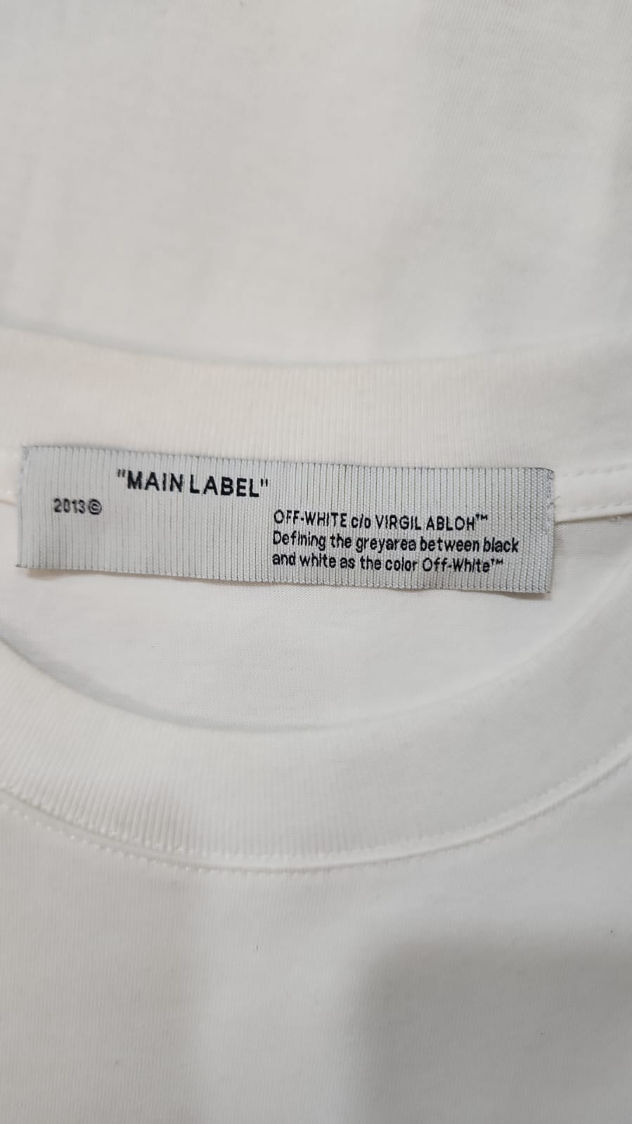 Off-White Inspired Back Logo T-Shirt - OWT-203 White Edition