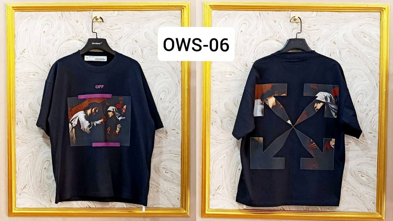 OWS-06 | Off-White Style Graphic T-Shirt โ Streetwear Oversized Tee