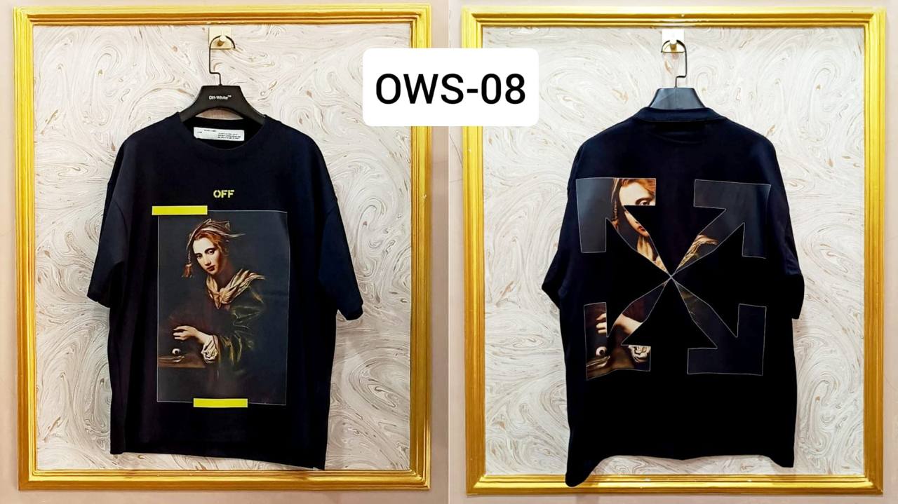 OWS-08 | Off-White Style Graphic T-Shirt โ Streetwear Oversized Tee