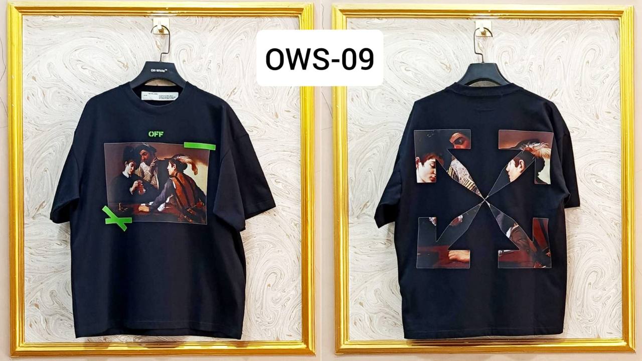 OWS-09 | Off-White Style Graphic T-Shirt โ Streetwear Oversized Tee