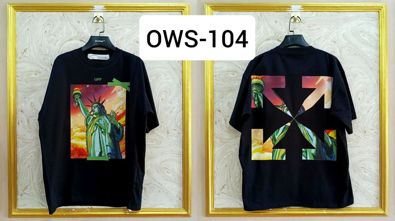 OWS-104 | Off-White Style Graphic T-Shirt โ Streetwear Oversized Tee