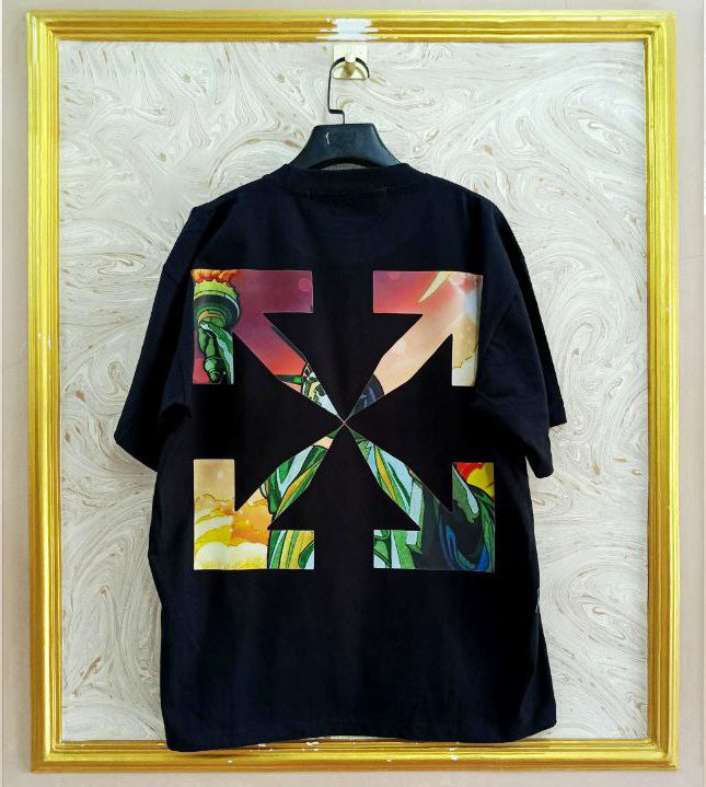 OWS-104 | Off-White Style Graphic T-Shirt โ Streetwear Oversized Tee