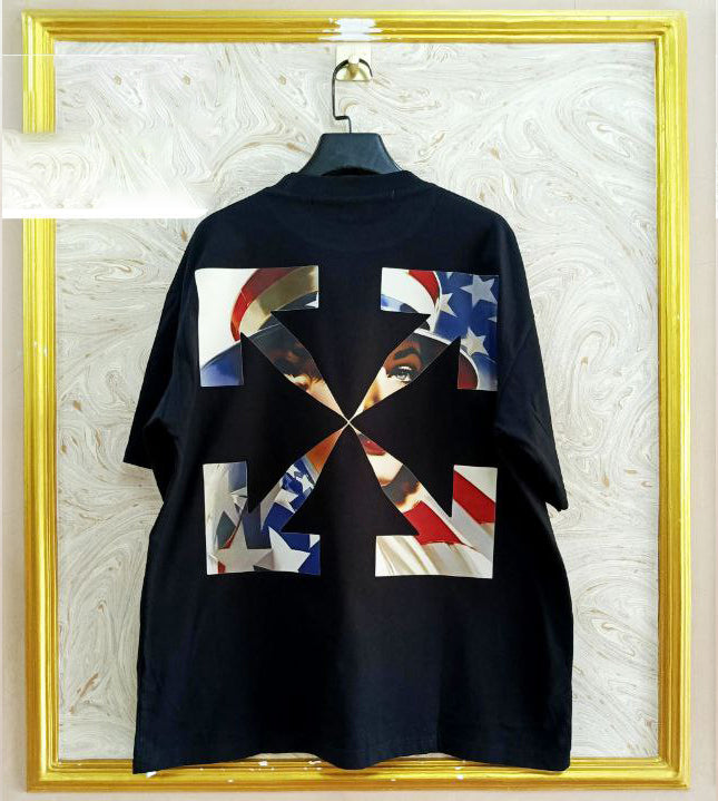 OWS-106 | Off-White Style Graphic T-Shirt โ Streetwear Oversized Tee