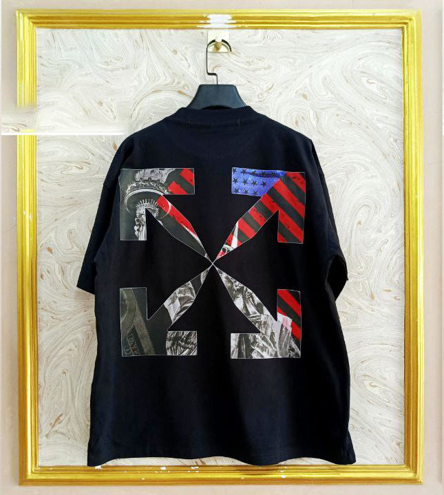 OWS-107 | Off-White Style Graphic T-Shirt โ Streetwear Oversized Tee