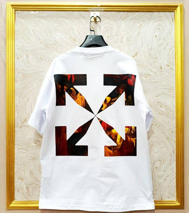 Off-White Inspired White Tee – OWS-11.W Oversized Streetwear