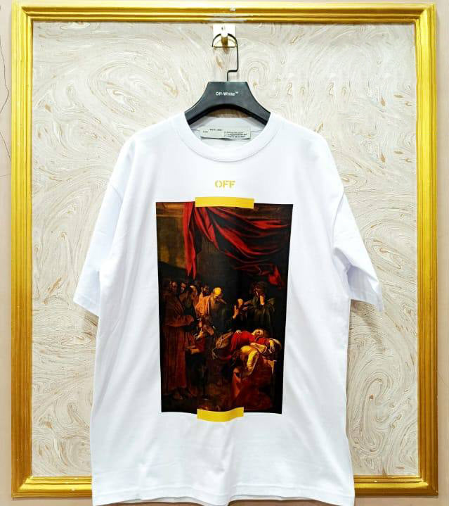 Off-White Inspired White Tee – OWS-11.W Oversized Streetwear