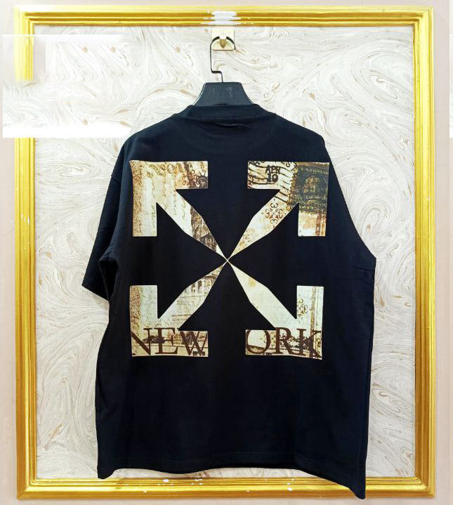 OWS-110 | Off-White Style Graphic T-Shirt โ Streetwear Oversized Tee