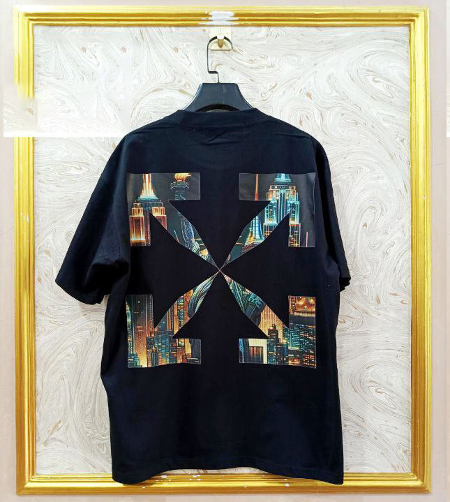 OWS-111 | Off-White Style Graphic T-Shirt โ Streetwear Oversized Tee