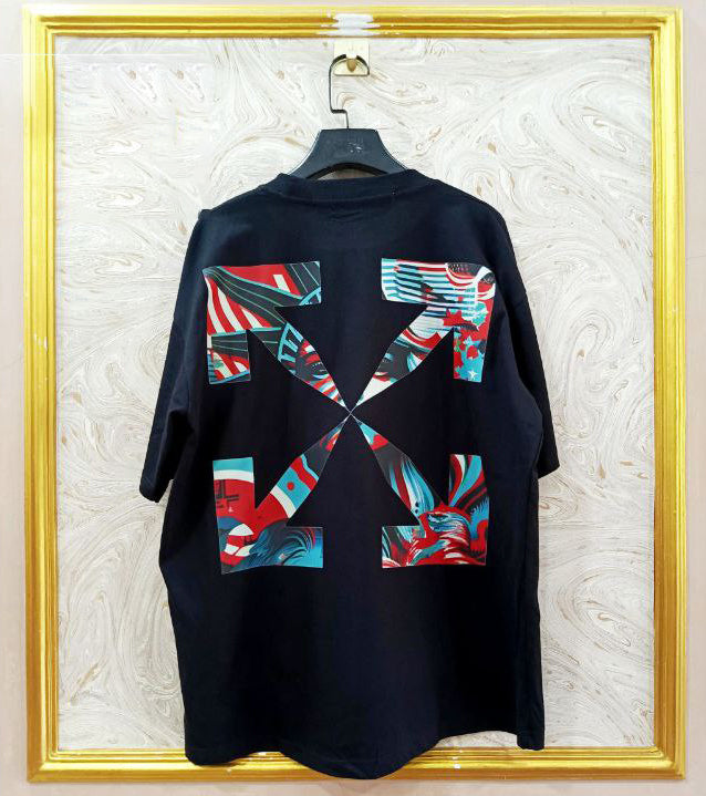 OWS-114 | Off-White Style Graphic T-Shirt โ Streetwear Oversized Tee