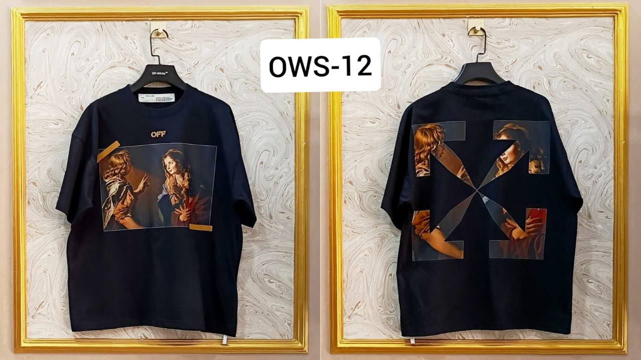 OWS-12 | Off-White Style Graphic T-Shirt โ Streetwear Oversized Tee