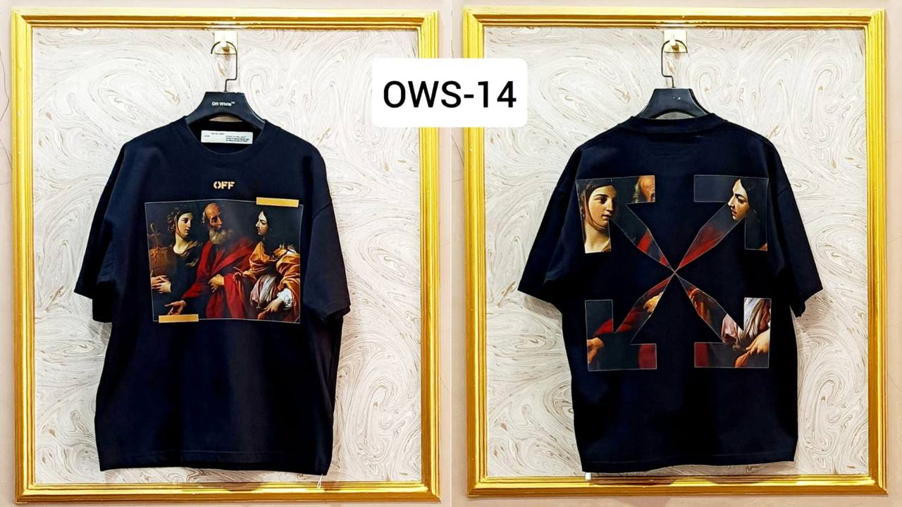 OWS-14 | Off-White Style Graphic T-Shirt โ Streetwear Oversized Tee