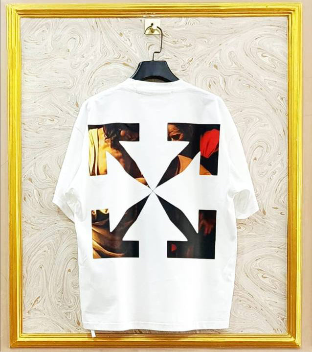 Off-White Inspired White Tee – OWS-15.W Oversized Streetwear