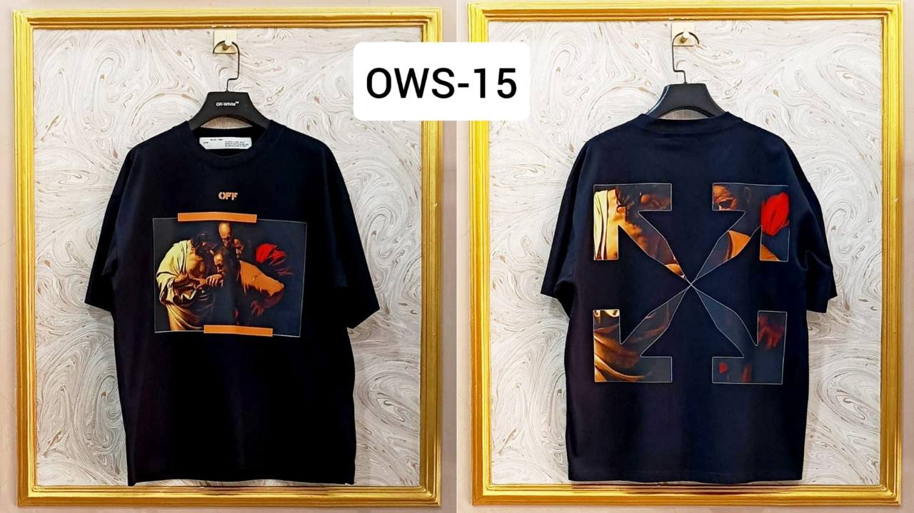 OWS-15 | Off-White Style Graphic T-Shirt โ Streetwear Oversized Tee