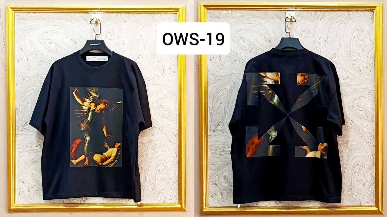 OWS-19 | Off-White Style Graphic T-Shirt โ Streetwear Oversized Tee