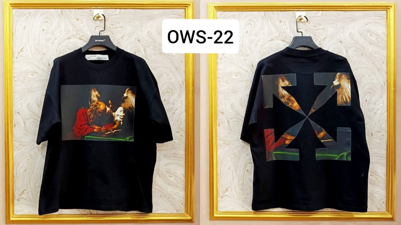 OWS-22 | Off-White Style Graphic T-Shirt โ Streetwear Oversized Tee