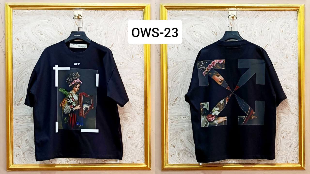 OWS-23 | Off-White Style Graphic T-Shirt โ Streetwear Oversized Tee