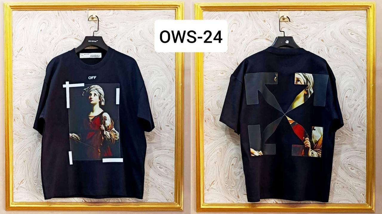 OWS-24 | Off-White Style Graphic T-Shirt โ Streetwear Oversized Tee