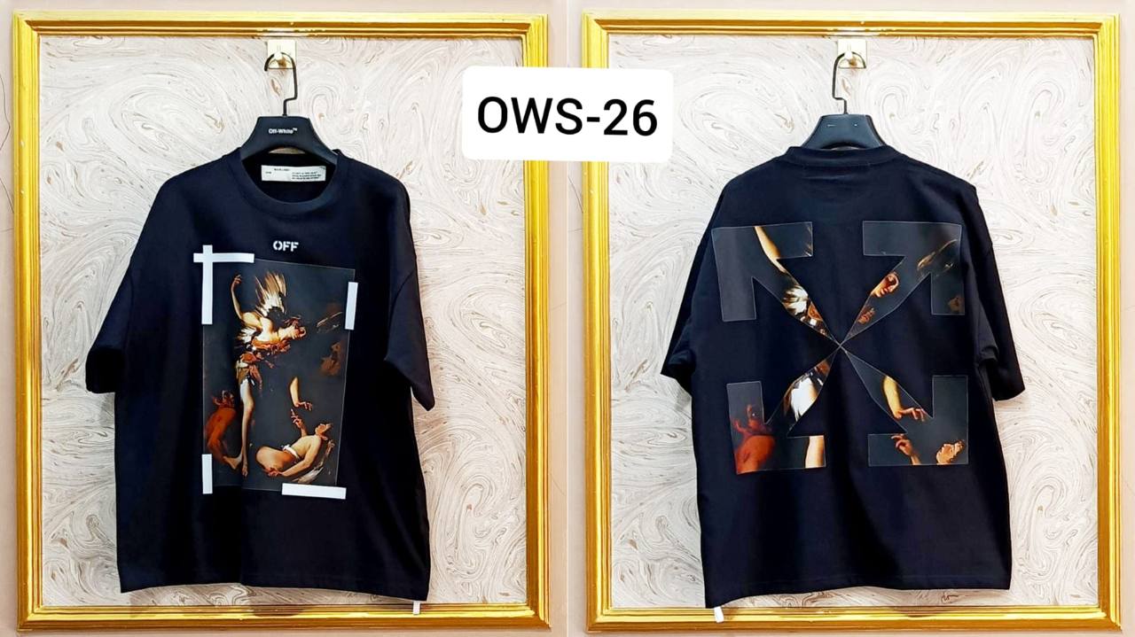OWS-26 | Off-White Style Graphic T-Shirt โ Streetwear Oversized Tee