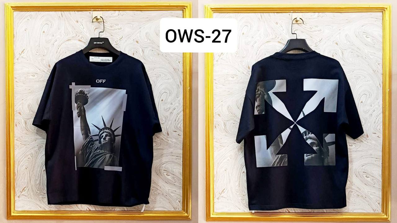 OWS-27 | Off-White Style Graphic T-Shirt โ Streetwear Oversized Tee