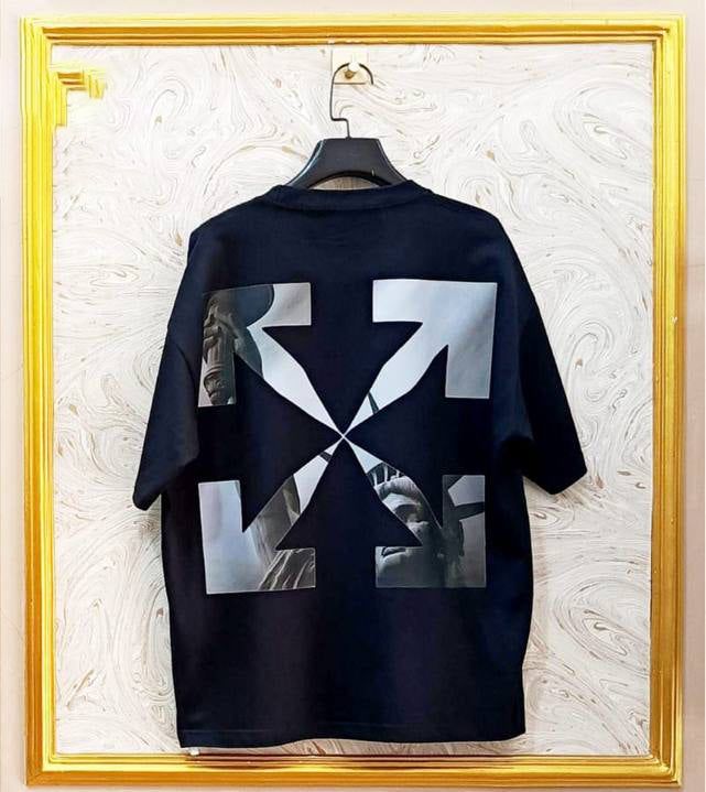 OWS-27 | Off-White Style Graphic T-Shirt โ Streetwear Oversized Tee