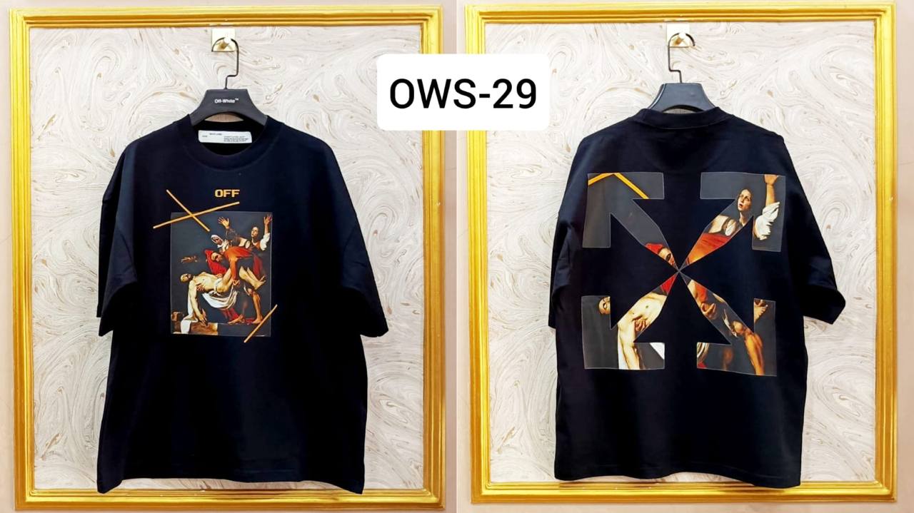 OWS-29 | Off-White Style Graphic T-Shirt โ Streetwear Oversized Tee
