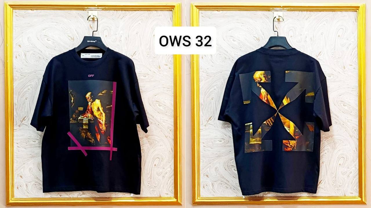 OWS-32 | Off-White Style Graphic T-Shirt โ Streetwear Oversized Tee