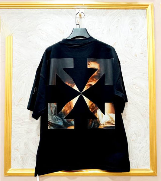 OWS-34 | Off-White Style Graphic T-Shirt – Streetwear Oversized Tee