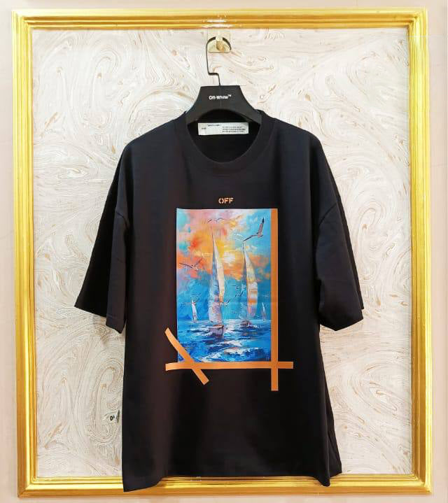 OWS-40 | Off-White Style Graphic T-Shirt โ Streetwear Oversized Tee