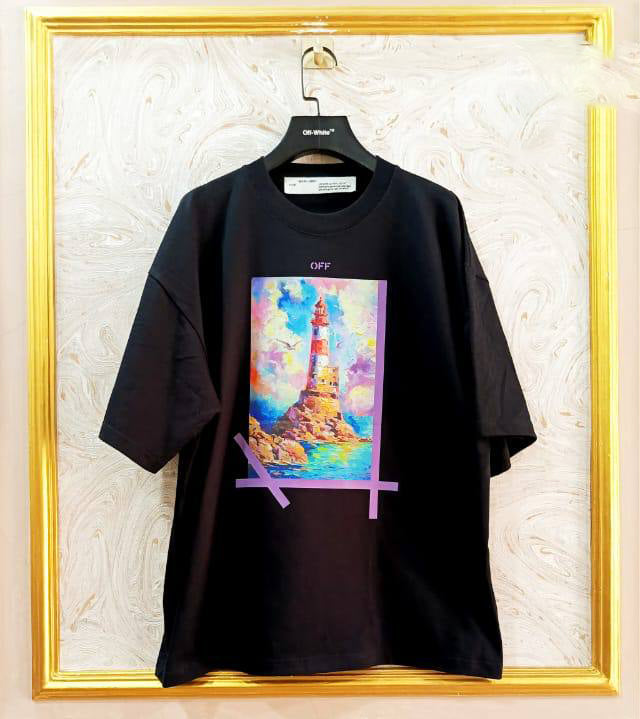 OWS-44 | Off-White Style Graphic T-Shirt โ Streetwear Oversized Tee