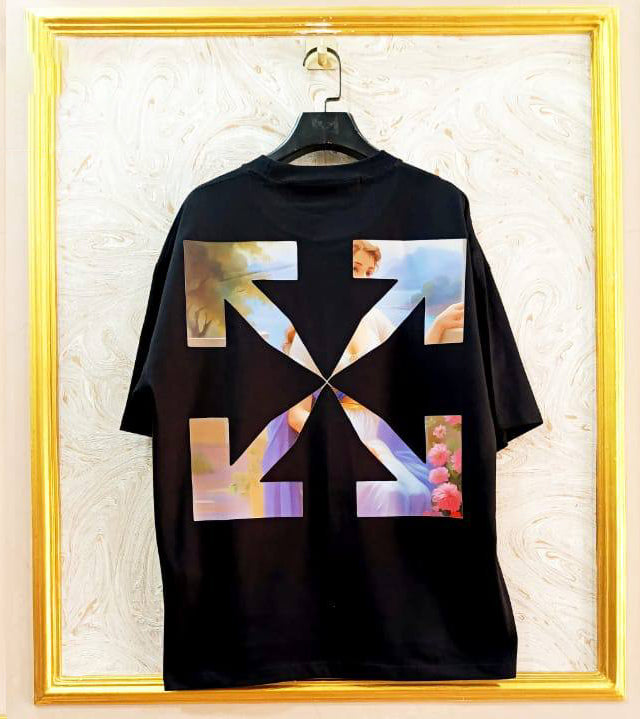 OWS-45 | Off-White Style Graphic T-Shirt โ Streetwear Oversized Tee
