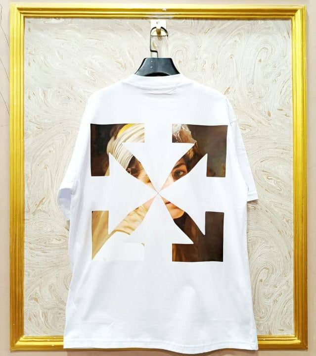 Off-White Inspired White Tee – OWS-55.W Oversized Streetwear