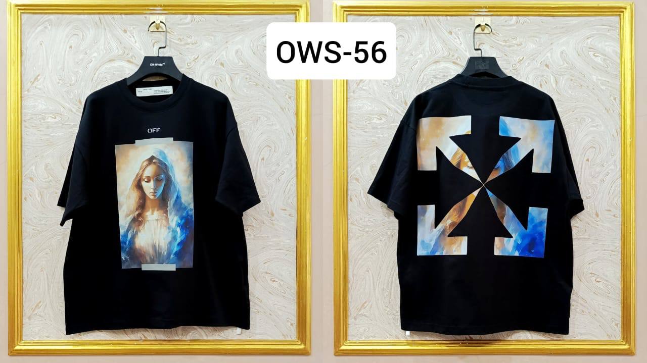 OWS-56 | Off-White Style Graphic T-Shirt โ Streetwear Oversized Tee