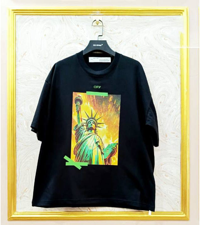 OWS-58 | Off-White Style Graphic T-Shirt โ Streetwear Oversized Tee