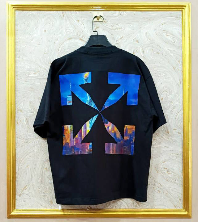 OWS-70 | Off-White Style Graphic T-Shirt โ Streetwear Oversized Tee