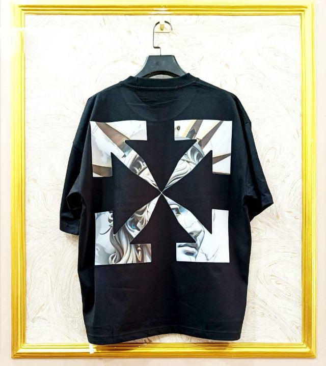 OWS-73 | Off-White Style Graphic T-Shirt โ Streetwear Oversized Tee