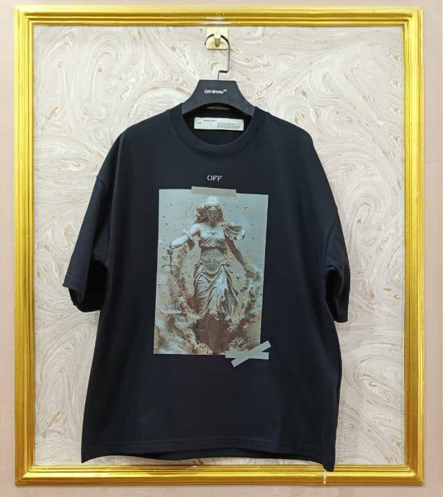 OWS-75 | Off-White Style Graphic T-Shirt โ Streetwear Oversized Tee