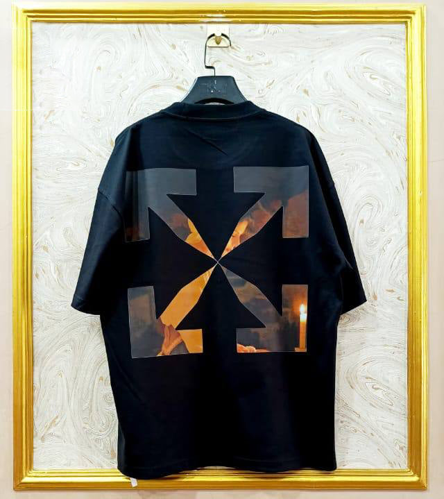 OWS-76 | Off-White Style Graphic T-Shirt โ Streetwear Oversized Tee