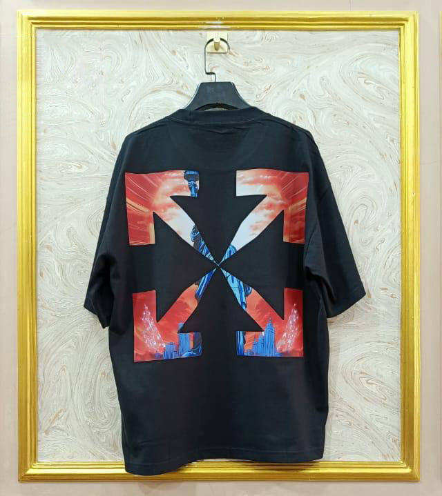 OWS-78 | Off-White Style Graphic T-Shirt โ Streetwear Oversized Tee