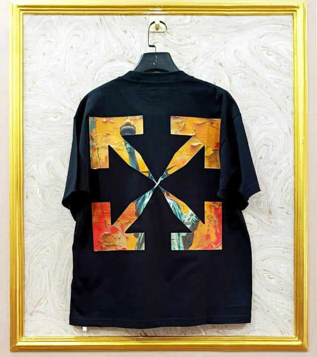 OWS-82 | Off-White Style Graphic T-Shirt โ Streetwear Oversized Tee
