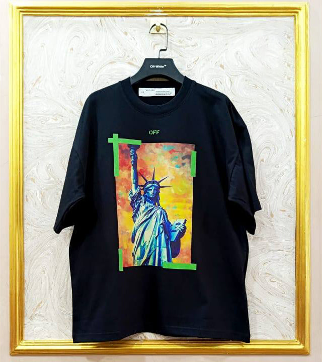 OWS-84 | Off-White Style Graphic T-Shirt โ Streetwear Oversized Tee