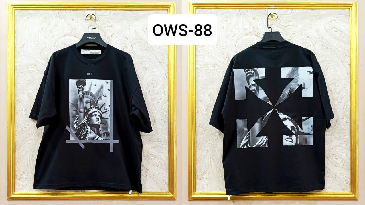 OWS-88 | Off-White Style Graphic T-Shirt โ Streetwear Oversized Tee