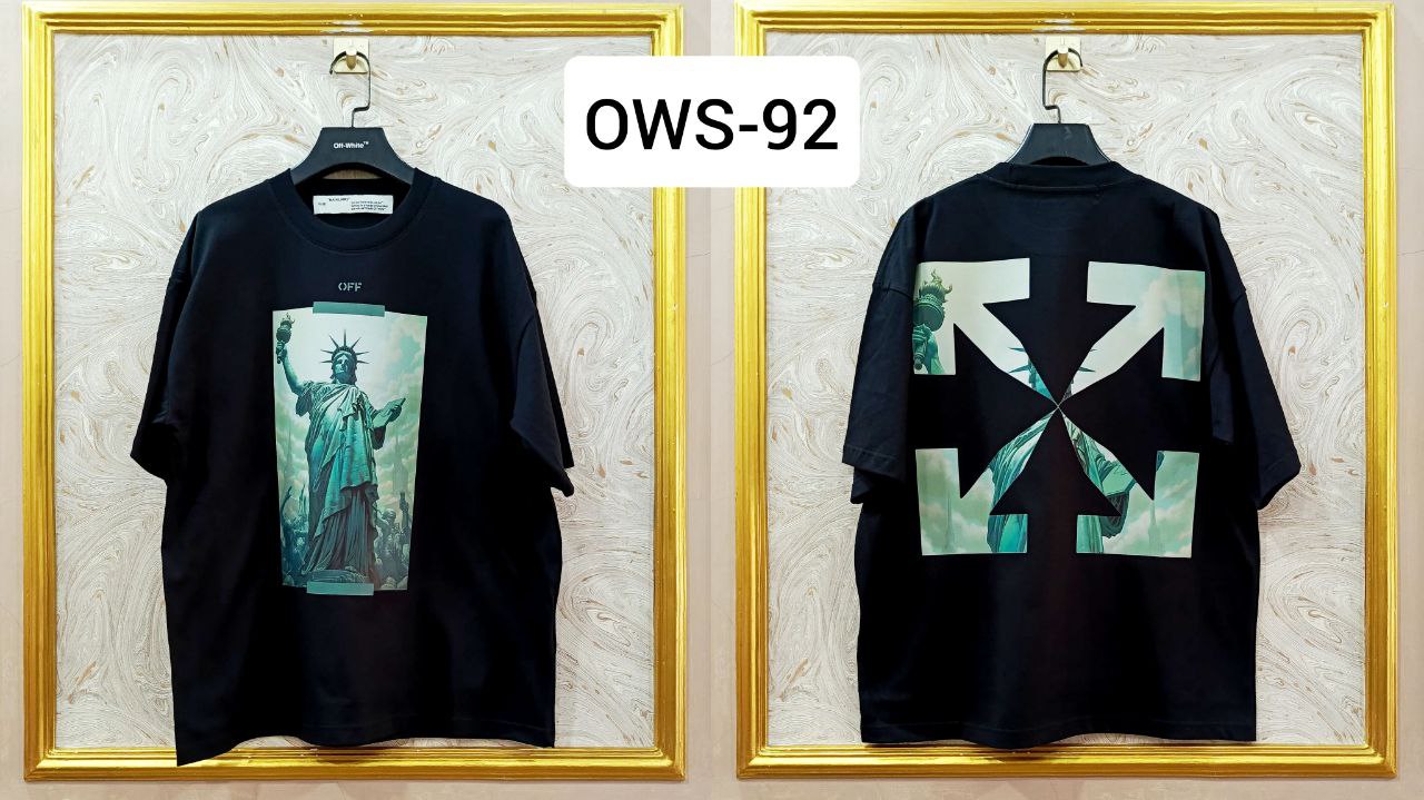 OWS-92 | Off-White Style Graphic T-Shirt โ Streetwear Oversized Tee