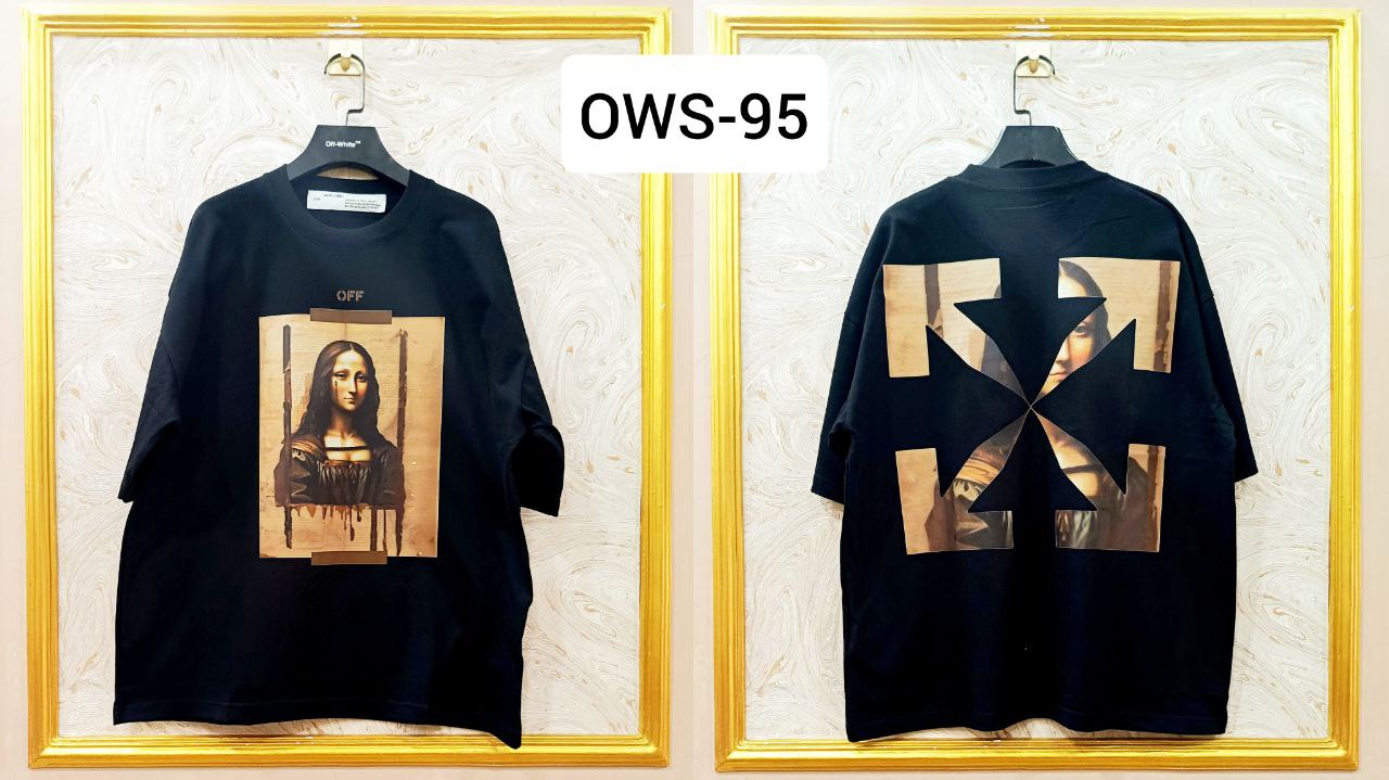 OWS-95 | Off-White Style Graphic T-Shirt โ Streetwear Oversized Tee