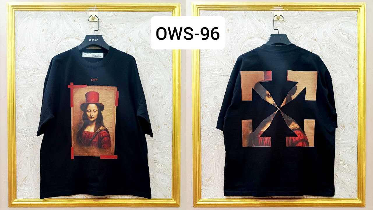 OWS-96 | Off-White Style Graphic T-Shirt โ Streetwear Oversized Tee
