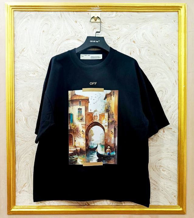OWS-97 | Off-White Style Graphic T-Shirt โ Streetwear Oversized Tee